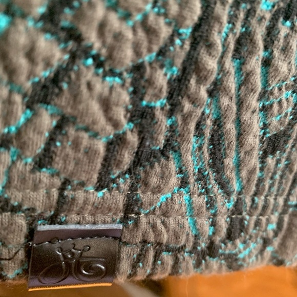 TONIA DEBELLIS  CowlNeck LongTunic Stylepullover jacket blue/brown/black… - Picture 8 of 11